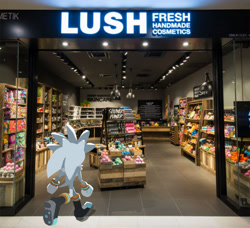 Size: 3200x2912 | Tagged: safe, artist:evan stanley, silver the hedgehog, hedgehog, from behind, meme, solo, sonic characters walking into stores, storefront