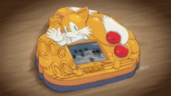 Size: 1200x675 | Tagged: safe, artist:virtanderson, miles "tails" prower, fox, handheld game