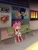 Size: 905x1200 | Tagged: safe, artist:spideyej, amy rose, sonic the hedgehog, hedgehog, bench, chaos cola, rose, sitting, soap shoes, solo, station square