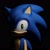 Size: 912x910 | Tagged: safe, artist:gryz, sonic the hedgehog, hedgehog, 3d, black background, could you repeat that, in shadow, looking at viewer, meme, simple background, solo