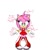 Size: 3200x3200 | Tagged: safe, artist:shadehedgermen, amy rose, hedgehog, blushing, no mouth, redesign, simple background, solo, standing, white background