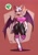 Size: 1307x1862 | Tagged: safe, artist:malco, rouge the bat, bat, abstract background, busty rouge, chaos emerald, looking offscreen, solo