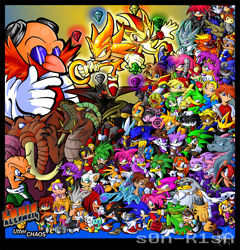 Size: 1000x1040 | Tagged: safe, artist:frettchanstudios, amy rose, antoine d'coolette, ash mongoose, bark the polar bear, bean the dynamite, big the cat, biolizard, black doom, blaze the cat, bokkun, bunnie rabbot, chaos, charmy bee, cheese (chao), chip, chris thorndyke, coconuts, cosmo the seedrian, cream the rabbit, dingo (sonic underground), dulcy the dragon, e-102 gamma, e-123 omega, elias acorn, enerjak, espio the chameleon, fiona fox, froggy, gemerl, hershey the cat, imperator ix, jet the hawk, jules hedgehog, julie-su, knuckles the echidna, lien-da, mammoth mogul, manik the hedgehog, maria robotnik, marine the raccoon, maximillian acorn, metal sonic, mighty the armadillo, miles "tails" prower, mina mongoose, nack the weasel, nicolette the weasel, omochao, queen aleena, ray the flying squirrel, robotnik, rotor walrus, rouge the bat, saffron bee, sally acorn, scourge the hedgehog, shade the echidna, shadow the hedgehog, silver the hedgehog, snively robotnik, sonia the hedgehog, sonic the hedgehog, storm the albatross, super shadow, super sonic, tikal, vector the crocodile, wave the swallow, albatross, armadillo, bat, bear, bee, bird, cat, chao, chipmunk, coyote, crocodile, dingo, echidna, flying squirrel, fox, frog, hedgehog, human, lizard, mammoth, mongoose, monkey, polar bear, rabbit, raccoon, seedrian, squirrel, swallow, walrus, weasel, adventures of sonic the hedgehog, sonic adventure, sonic adventure 2, sonic chronicles, sonic underground, sonic unleashed, abstract background, agender, ambiguous gender, chameleon, chaos emerald, dark chao, everyone is here, female, gradient background, group, gun, hawk, hero chao, male, mario, nazo, neutral chao, piko piko hammer, robot, sleet, sonic riders, sonic x, super form, wall of tags