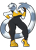 Size: 1280x1800 | Tagged: safe, artist:dashinthedark, tangle the lemur, lemur, clenched fist, female, frown, hand on hip, looking offscreen, simple background, solo, standing, white background