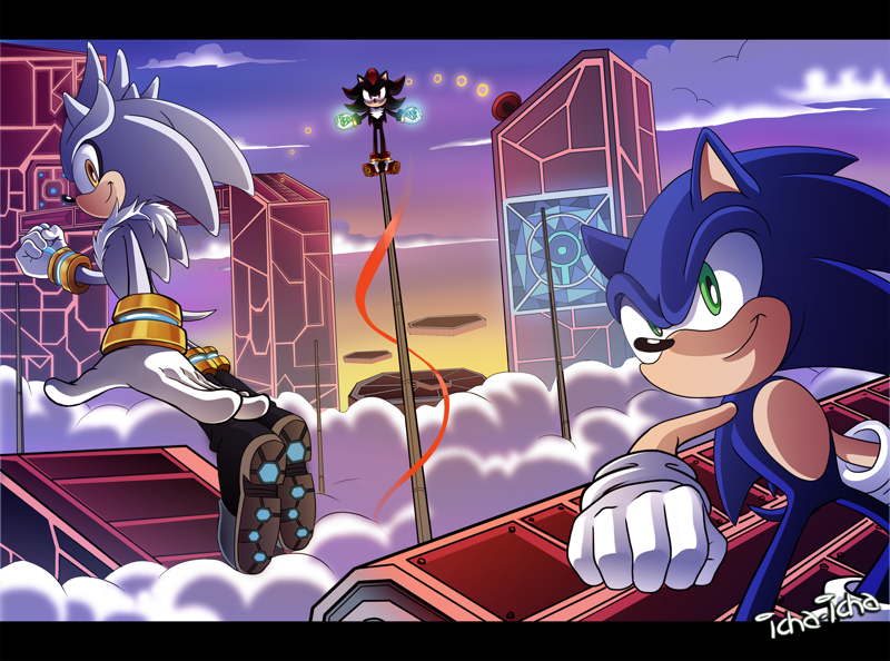 Sonic , Shadow and Silver >AndreaTheCat< - Illustrations ART street