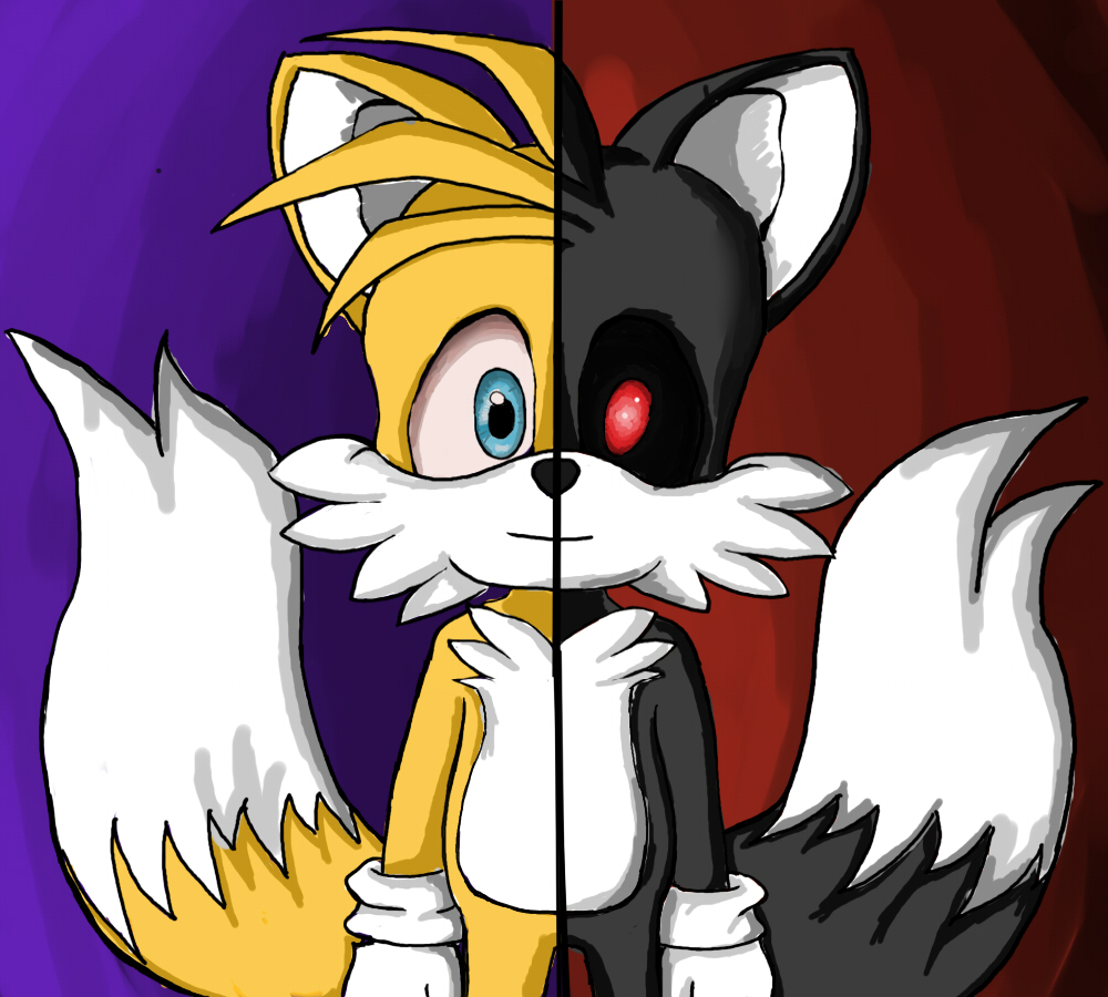 A cute version of tails.exe! (Artist is Sonic . E X E (Exetior) on  amminoapps) : r/milesprower