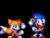 Size: 640x488 | Tagged: artist needed, safe, miles "tails" prower, sonic the hedgehog, fox, hedgehog, animated, black background, classic sonic, classic tails, dancing, duo, gif, male, meme, pixel art, simple background, sprite
