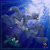 Size: 2449x2449 | Tagged: safe, artist:brodogz, crusher the chao, razor the shark, chao, shark, underwater