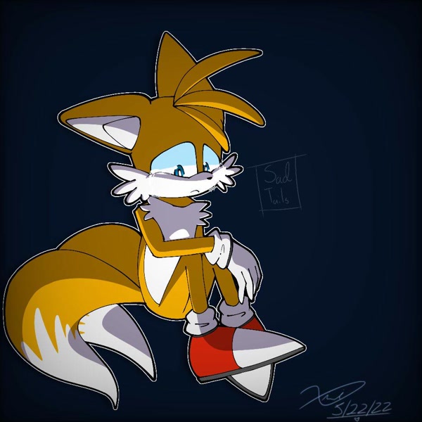 tails the fox sonic x crying