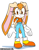Size: 855x1091 | Tagged: safe, artist:zephyros-el, cream the rabbit, rabbit, aged up, cropped hoodie, female, gloves, long ears, looking at viewer, pants, shoes, simple background, smile, socks, solo, standing, white background
