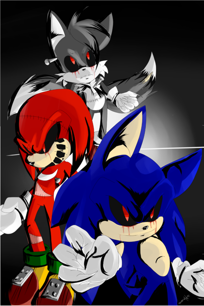 sonic.exe 2 by the_two-bladed-shadow -- Fur Affinity [dot] net