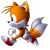 Size: 1000x1000 | Tagged: safe, artist:zoiby, miles "tails" prower, fox, sonic cd, classic sonic (universe), classic tails, clenched fists, frown, gloves, lineless, looking ahead, male, no outlines, running, shoes, simple background, socks, solo, style emulation, transparent background