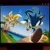 Size: 1920x1920 | Tagged: safe, artist:marcusartdesign, miles "tails" prower, sonic the hedgehog, fox, hedgehog, sonic the hedgehog 2, 2018, abstract background, chest fluff, clenched fists, duo, emerald hill, flower, flying, gloves, grass, male, males only, mouth open, running, shoes, signature, smile, socks, three tails