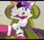 Size: 1355x1218 | Tagged: safe, artist:koasku, sonic ova, blaze the cat, cat, sonic the ova, dialogue, english text, female, lying down, mouth open, one fang, solo, style emulation