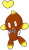 Size: 303x522 | Tagged: safe, artist:chocolacake, chocola (chao), 2013, agender, arms out, bowtie, cute, eyes closed, flying, happy, heart, mid-air, mouth open, neutral chao, simple background, solo, solo agender, transparent background