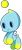 Size: 205x469 | Tagged: safe, artist:chocolacake, chao, flying, genderless, hands together, looking offscreen, mid-air, neutral chao, simple background, smile, solo, transparent background