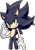 Size: 1073x1537 | Tagged: safe, artist:myly14, sonic the hedgehog, hedgehog, claws, clenched teeth, dark form, dark sonic, gloves, looking at viewer, male, simple background, solo, standing, transparent background