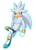 Size: 1213x1700 | Tagged: safe, artist:fire-for-battle, silver the hedgehog, hedgehog, boots, chest fluff, clenched fist, flying, gloves, glowing, leg up, looking at viewer, male, mid-air, neck fluff, psychokinesis, simple background, smile, solo, transparent background