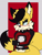 Size: 3120x4160 | Tagged: safe, artist:justsomeidiotonline, miles (anti-mobius), fox, abstract background, black tipped ear, black tipped tail, blushing, border, colored ears, cute, ear fluff, fingerless gloves, frown, hand on arm, lidded eyes, looking offscreen, male, milesbetes, solo, spiked bracelet, spiked collar, sweatdrop, two tails