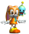 Size: 1700x2000 | Tagged: safe, cheese (chao), cream the rabbit, chao, rabbit, sonic heroes, 3d, cheeseabetes, child, creamabetes, cute, dress, duo, female, flying, gloves, looking at viewer, mid-air, mouth open, neutral chao, official artwork, official render, shoes, simple background, socks, standing, transparent background