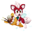 Size: 298x281 | Tagged: safe, artist:nowykowski, chip, sonic unleashed, chipabetes, cute, flying, holding something, ice cream, looking offscreen, male, mouth open, pixel art, simple background, solo, sparkles, transparent background, unknown species