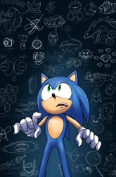 Size: 675x1024 | Tagged: safe, artist:somejojoguy1, ancient walkers, biolizard, chip, coconuts, emerl, enerjak, faust, grounder, illumina, knuckles the echidna, manik the hedgehog, mephiles the dark, perfect chaos, scratch, solaris, sonia the hedgehog, sonic the hedgehog, zonic the zone cop, adventures of sonic the hedgehog, angel island, aosth, chaos emeralds, cosmic interstate, death egg, eggman empire logo, everyone is here, fleetway, g.u.n logo, guardian robot, little planet, phantom ruby, ring, sol emerald, solo, space colony ark, time travel