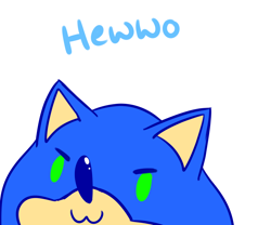 Size: 1200x1000 | Tagged: safe, artist:ask-3-hedgies, sonic the hedgehog, hedgehog, :3, close-up, cute, dialogue, english text, featured image, male, simple background, solo, sonabetes, talking to viewer, white background