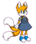Size: 619x763 | Tagged: safe, artist:erasabledata, miles "tails" prower, fox, blue shoes, colored ears, crossdressing, dress, ear fluff, femboy, gloves, looking at viewer, male, shoes, simple background, smile, socks, solo, standing, transparent background