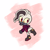 Size: 5000x5000 | Tagged: safe, artist:eggs-and-shrimp, dr. starline, boots, chibi, cute, glasses, leg up, looking offscreen, male, mouth open, pink background, platypus, shirt, simple background, smile, solo, starlineabetes