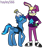 Size: 2165x2241 | Tagged: safe, artist:hayley566, oc, oc:jinx the rabbit, oc:keno, duo, my little pony