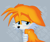 Size: 1600x1330 | Tagged: safe, artist:montyth, miles "tails" prower, 2020, abstract background, blushing, crying, ear fluff, floppy ears, frown, hand on own arm, lidded eyes, looking back, modern tails, sad, solo, tears of sadness