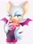 Size: 1519x2048 | Tagged: safe, artist:mary7ka55778, rouge the bat, bat, 2023, female, grey background, looking at viewer, mouth open, simple background, smile, solo, standing
