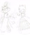 Size: 1024x1188 | Tagged: safe, artist:generousness, amy rose, blaze the cat, cat, hedgehog, 2015, amy x blaze, clothes, crown, cute, dress, female, females only, fire, flames, lesbian, shipping, sketch