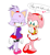 Size: 719x788 | Tagged: safe, artist:xxpinkamyrosexx, amy rose, blaze the cat, cat, hedgehog, 2023, amy x blaze, blushing, cute, english text, female, females only, gymnastic outfit, hearts, lesbian, mario & sonic at the olympic games, shipping, sweatdrop