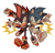 Size: 1530x1460 | Tagged: safe, artist:nova-rpv, shadow the hedgehog, sonic the hedgehog, blushing, claws, duo, ear fluff, ear piercing, earring, fingerless gloves, frown, gay, looking at each other, redraw, running, shadow x sonic, shipping, simple background, smile, treads, white background