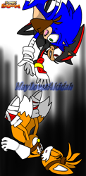 Size: 938x1920 | Tagged: safe, artist:maylovesakidah, miles "tails" prower, shadow the hedgehog, sonic the hedgehog, abstract background, eyes closed, falling, looking at them, mouth open, reaching out, signature, sonic boom (tv), sweatdrop, trio