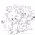 Size: 700x700 | Tagged: safe, artist:silvermun, amy rose, blaze the cat, cat, hedgehog, 2016, amy x blaze, brushie, cute, female, females only, heart, lesbian, shipping, sketch, watermark