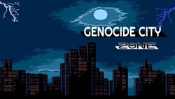 Size: 1280x720 | Tagged: safe, sonic the hedgehog 2, city, genocide city zone, lightning, mod, moon, nighttime, no characters, youtube thumbnail