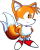 Size: 408x504 | Tagged: safe, artist:retroreimagined, miles "tails" prower, fox, sonic the hedgehog 2, 2023, classic tails, cute, hands behind back, looking ahead, male, pixel art, simple background, smile, solo, sprite, standing, tailabetes, transparent background