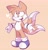 Size: 1977x2048 | Tagged: safe, artist:martinc0re, miles "tails" prower, fox, 2021, arms out, blue shoes, heart, looking offscreen, looking up, mouth open, open smile, outline, shrugging, simple background, smile, solo, standing, white outline