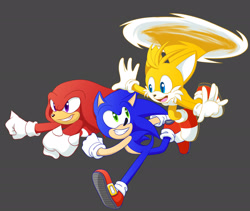 Size: 2048x1725 | Tagged: safe, artist:humancartoonart, knuckles the echidna, miles "tails" prower, sonic the hedgehog
