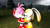 Size: 1280x720 | Tagged: dead source, safe, artist:dan-player, amy rose, cream the rabbit, 2020, 3d, abstract background, amream, duo, eyes closed, forest, kiss, lesbian, lidded eyes, looking at them, outdoors, shipping, standing