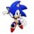 Size: 1280x1280 | Tagged: safe, artist:peppermint08, sonic the hedgehog, 2023, 3d, classic sonic, classic sonic (universe), clenched teeth, grey eyes, looking at viewer, reaching towards the viewer, simple background, sonic rivals, transparent background