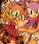 Size: 540x614 | Tagged: safe, artist:momodroid, amy rose, blaze the cat, cat, hedgehog, 2023, amy x blaze, amy's halterneck dress, blaze's tailcoat, cute, dress, female, females only, fire, flames, lesbian, looking at viewer, mouth open, shipping