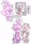 Size: 779x1103 | Tagged: safe, artist:korbydaze, amy rose, blaze the cat, cat, hedgehog, 2017, amy x blaze, amy's halterneck dress, blaze's tailcoat, clothes, cute, dress, female, females only, lesbian, shipping, shopping bag