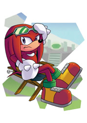 Size: 640x900 | Tagged: safe, artist:darknoiseuk, knuckles the echidna