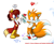 Size: 896x734 | Tagged: safe, artist:lululunabuna, artist:schematichands, fiona fox, miles "tails" prower, age difference, natural alt, shipping, straight, taiona