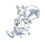 Size: 2048x2048 | Tagged: safe, artist:thecongressman1, miles "tails" prower, sonic the hedgehog, carrying them, classic sonic, classic sonic (universe), classic tails, duo, flying, frown, holding hands, looking ahead, monochrome, signature, simple background, smile, spinning tails, white background