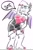 Size: 1336x2000 | Tagged: safe, artist:jeanne thornton, rouge the bat, bat, dialogue, dramatic, eyes closed, posing, simple background, solo, speech bubble, watercolor, white background