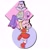 Size: 1500x1500 | Tagged: safe, artist:_scraptoons_, amy rose, blaze the cat, cat, hedgehog, 2021, abstract background, amy x blaze, amy's halterneck dress, cute, duo, eyes closed, female, females only, hand on cheek, holding them, lesbian, mouth open, shipping